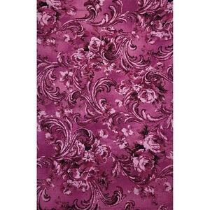 2yds 43"W Jinny Beyer Ashford RJR Fabrics Magenta/Purple Floral Scroll Cotton